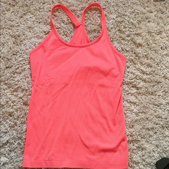 Coral Racerback Tank Top - Picture 1 of 2